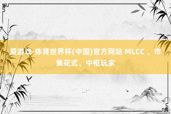 爱游戏·体育世界杯(中国)官方网站 MLCC 、市集花式、中枢玩家