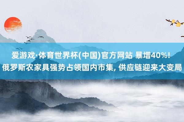 爱游戏·体育世界杯(中国)官方网站 暴增40%! 俄罗斯农家具强势占领国内市集, 供应链迎来大变局
