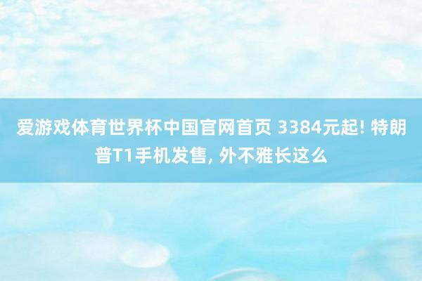爱游戏体育世界杯中国官网首页 3384元起! 特朗普T1手机发售, 外不雅长这么