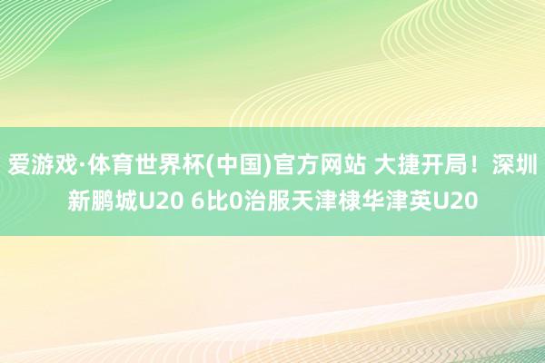 爱游戏·体育世界杯(中国)官方网站 大捷开局!深圳新鹏城U20 6比0治服天津棣华津英U20