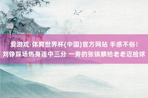 爱游戏·体育世界杯(中国)官方网站 手感不俗！刘铮踩场热身连中三分 一旁的张镇麟给老老迈捡球