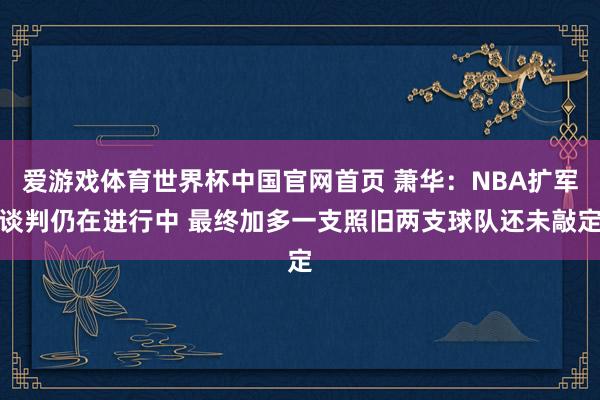 爱游戏体育世界杯中国官网首页 萧华:NBA扩军谈判仍在进行中 最终加多一支照旧两支球队还未敲定