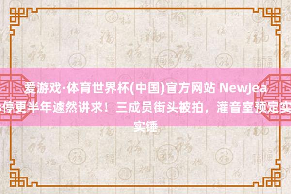爱游戏·体育世界杯(中国)官方网站 NewJeans停更半年遽然讲求!三成员街头被拍,灌音室预定实锤