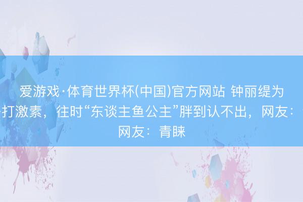 爱游戏·体育世界杯(中国)官方网站 钟丽缇为生子打激素,往时“东谈主鱼公主”胖到认不出,网友:青睐