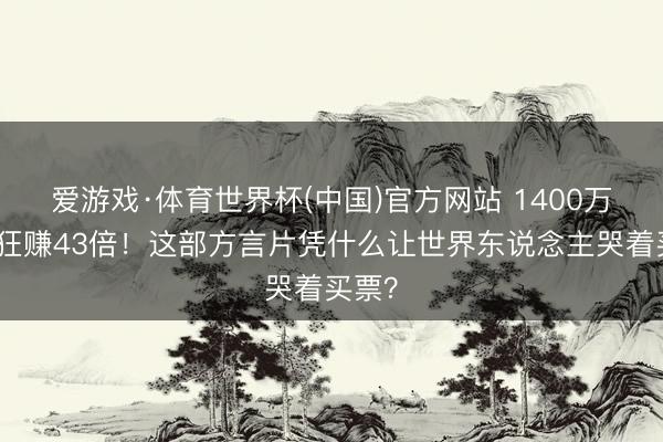 爱游戏·体育世界杯(中国)官方网站 1400万老本狂赚43倍!这部方言片凭什么让世界东说念主哭着买票?