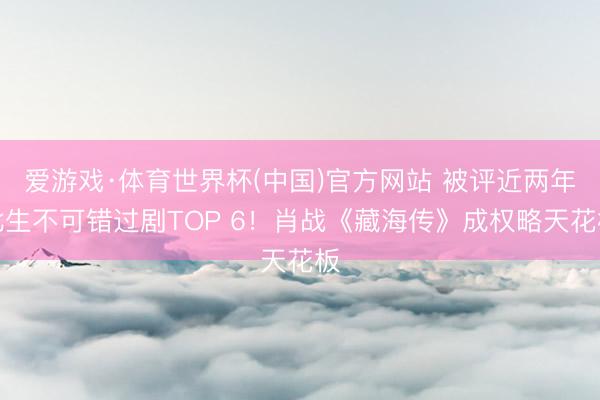 爱游戏·体育世界杯(中国)官方网站 被评近两年此生不可错过剧TOP 6!肖战《藏海传》成权略天花板